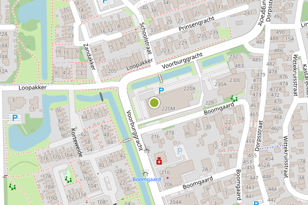 Ambulance-melding op Voorburggracht, Zuid-Scharwoude op 30 mei, kaart-overzicht
