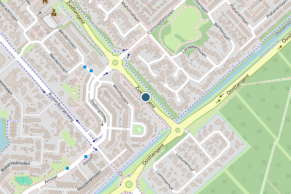 Politie-melding op Zuidtangent, Heerhugowaard op 30 mei, kaart-overzicht