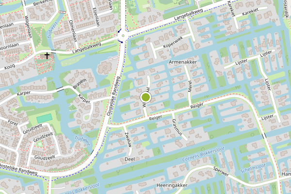 Ambulance-melding op Wielewaal, Zuid-Scharwoude op 30 mei, kaart-overzicht