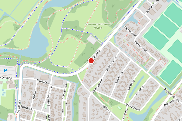 Brandweer-melding op De Omloop, Heiloo op 30 mei, kaart-overzicht