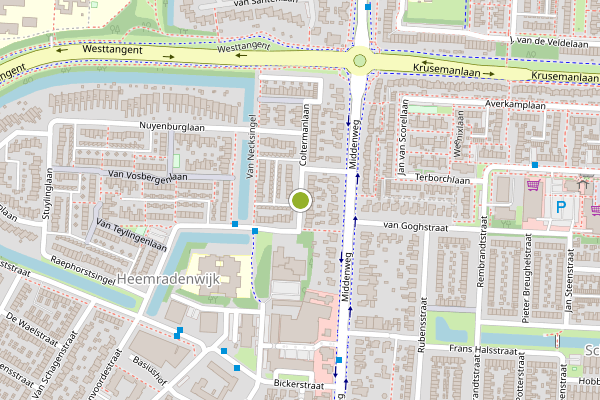 Ambulance-melding op Coltermanlaan, Heerhugowaard op 31 mei, kaart-overzicht