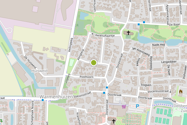 Ambulance-melding op Burg. Noletstraat, Warmenhuizen op 31 mei, kaart-overzicht