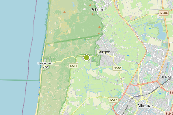 Ambulance-melding op Filarskiweg, Bergen NH op 31 mei, kaart-overzicht