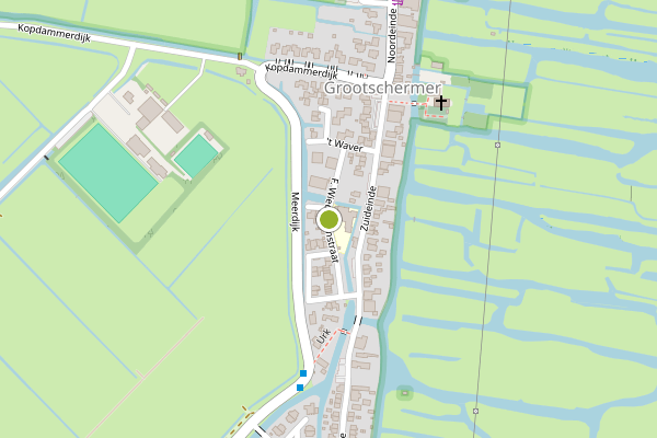 Ambulance-melding op F. Wiedijk Jznstraat, Grootschermer op 31 mei, kaart-overzicht