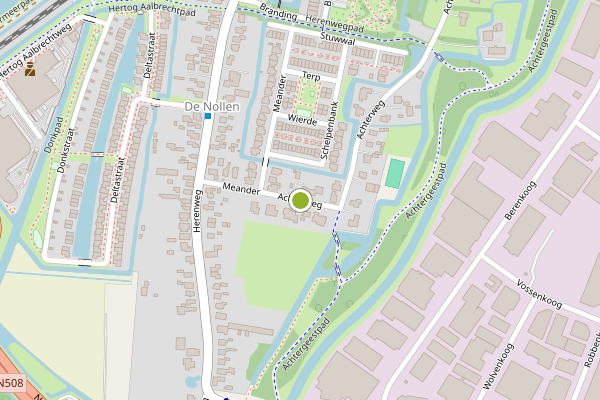 Ambulance-melding op Achterweg, Alkmaar op 31 mei, kaart-overzicht