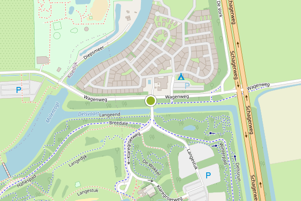 Ambulance-melding op Klaregroetweg, Noord-Scharwoude op 31 mei, kaart-overzicht