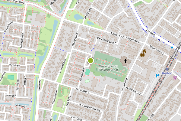 Ambulance-melding op Geestakker, Heiloo op 1 juni, kaart-overzicht