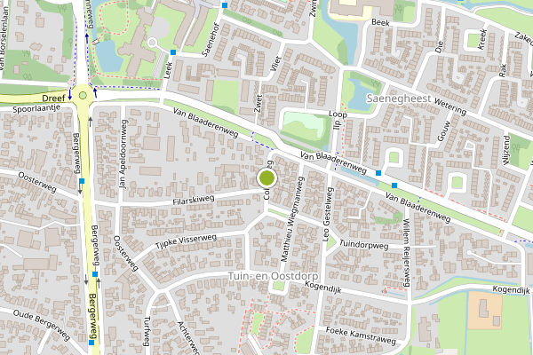 Ambulance-melding op Colnotweg, Bergen NH op 2 juni, kaart-overzicht