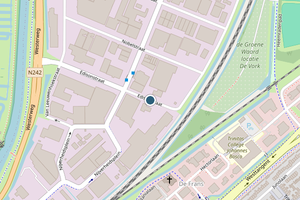 Politie-melding op Edisonstraat, Heerhugowaard op 2 juni, kaart-overzicht