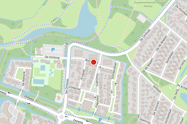 Brandweer-melding op Bonkelaar, Heiloo op 2 juni, kaart-overzicht