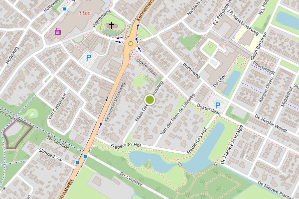 Ambulance-melding op Maas Geesteranusweg, Heiloo op 2 juni, kaart-overzicht