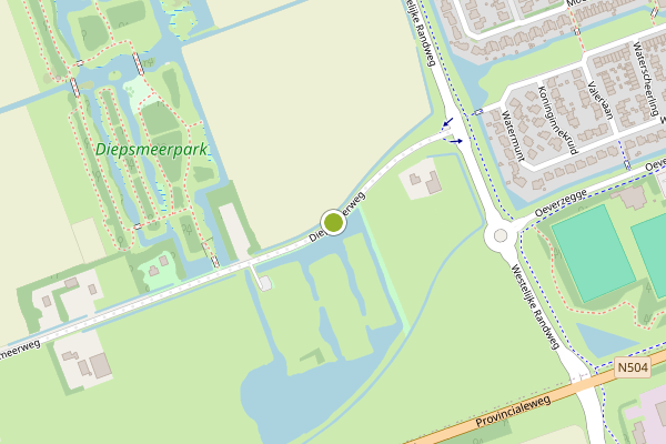 Ambulance-melding op Diepsmeerweg, Oudkarspel op 2 juni, kaart-overzicht
