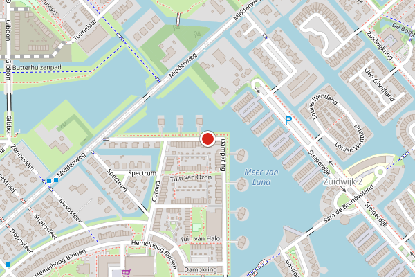 Brandweer-melding op Dampkring, Heerhugowaard op 3 juni, kaart-overzicht