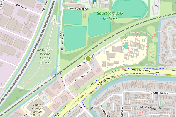 Ambulance-melding op van Noortwijklaan, Heerhugowaard op 3 juni, kaart-overzicht