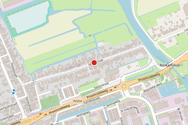 Brandweer-melding op Spoorstraat, Noord-Scharwoude op 3 juni, kaart-overzicht