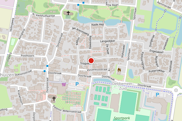 Brandweer-melding op Trogven, Warmenhuizen op 4 juni, kaart-overzicht