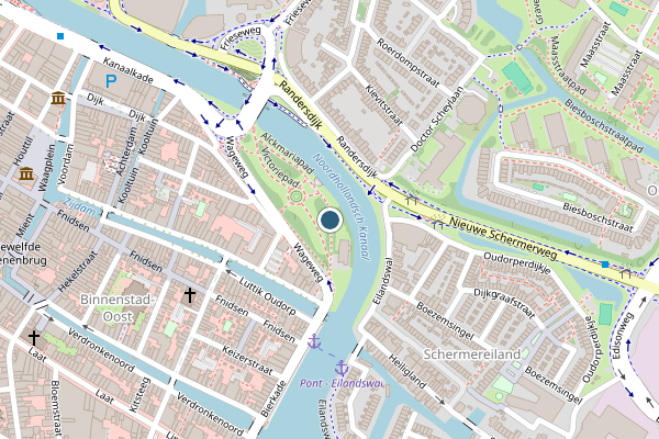 Politie-melding op Alckmariapad, Alkmaar op 4 juni, kaart-overzicht