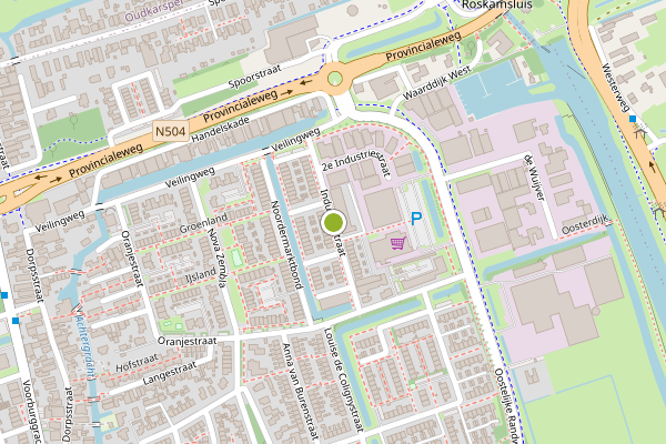 Ambulance-melding op Industriestraat, Noord-Scharwoude op 5 juni, kaart-overzicht