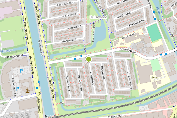 Ambulance-melding op Bregwaard, Alkmaar op 6 juni, kaart-overzicht