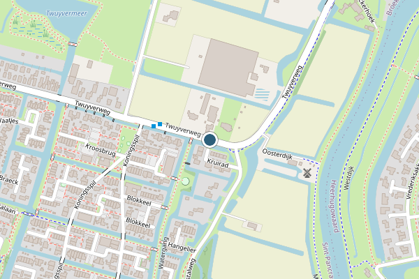 Politie-melding op Twuyverweg, Sint Pancras op 7 juni, kaart-overzicht
