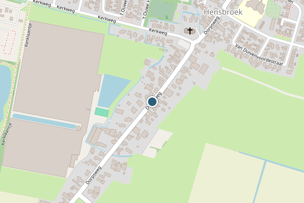 Politie-melding op Dorpsweg, Hensbroek op 7 juni, kaart-overzicht