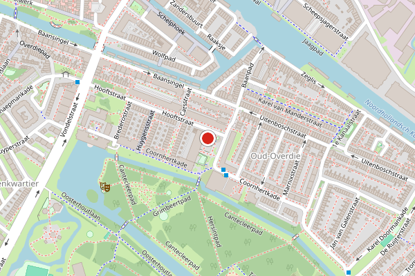 Brandweer-melding op Spieghelplein, Alkmaar op 8 juni, kaart-overzicht