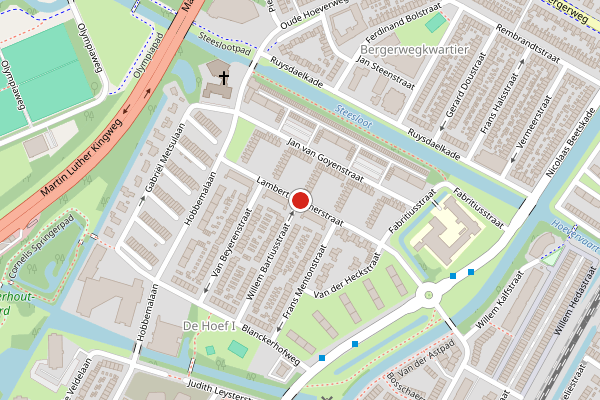 Brandweer-melding op Lambert Doomerstraat, Alkmaar op 8 juni, kaart-overzicht