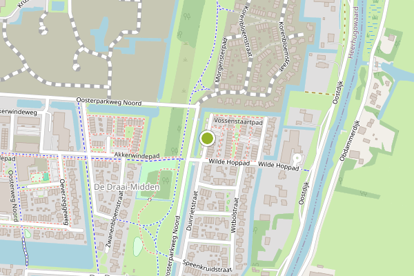 Ambulance-melding op Vossenstaartpad, Heerhugowaard op 8 juni, kaart-overzicht