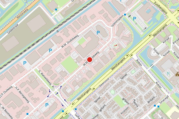 Brandweer-melding op W.M. Dudokweg, Heerhugowaard op 11 juni, kaart-overzicht