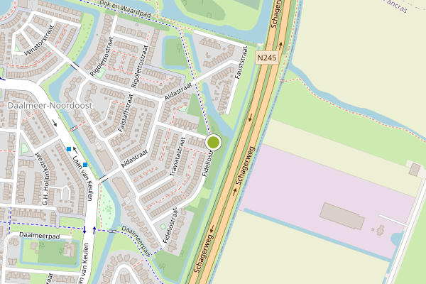 Ambulance-melding op Fideliostraat, Alkmaar op 11 juni, kaart-overzicht