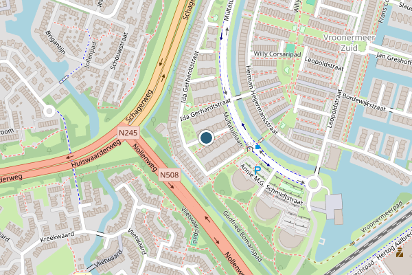 Politie-melding op Ida Gerhardtstraat, Alkmaar op 11 juni, kaart-overzicht