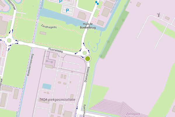 Ambulance-melding op Diamantweg, Alkmaar op 12 juni, kaart-overzicht