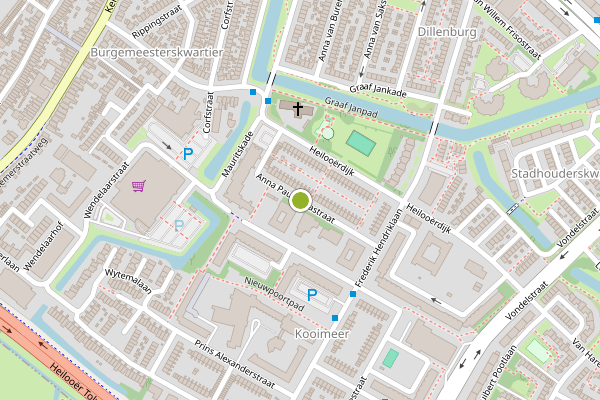 Ambulance-melding op Anna Paulownastraat, Alkmaar op 12 juni, kaart-overzicht
