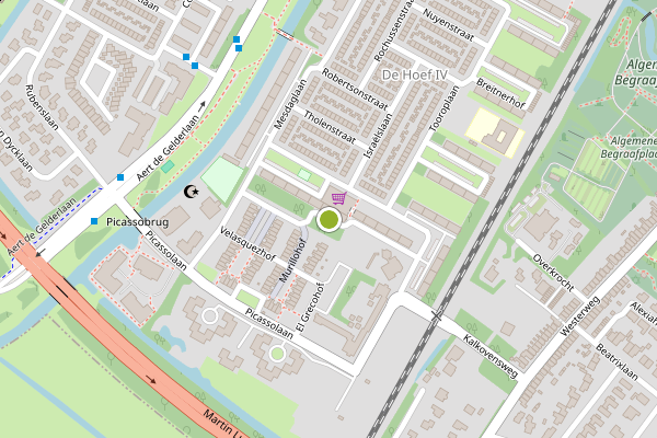 Ambulance-melding op Bart van der Leckstraat, Alkmaar op 13 juni, kaart-overzicht