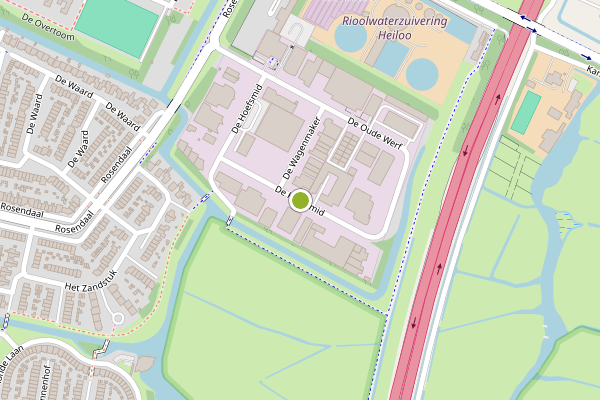 Ambulance-melding op De Hoefsmid, Heiloo op 13 juni, kaart-overzicht