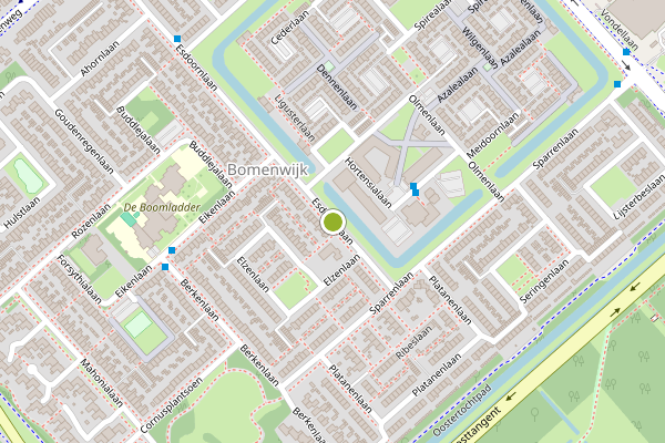 Ambulance-melding op Esdoornlaan, Heerhugowaard op 13 juni, kaart-overzicht