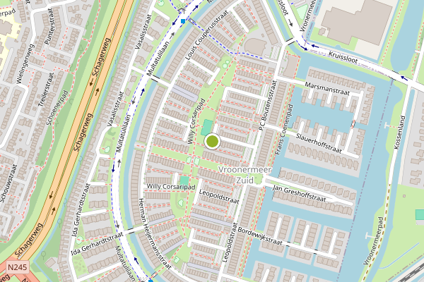 Ambulance-melding op P.C.Boutensstraat, Alkmaar op 13 juni, kaart-overzicht