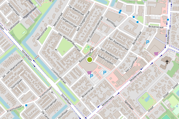 Ambulance-melding op Raadhuisplein, Heerhugowaard op 13 juni, kaart-overzicht