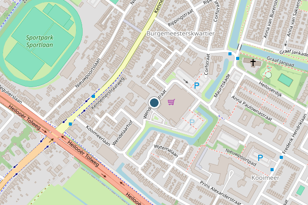 Politie-melding op Wendelaarstraat, Alkmaar op 14 juni, kaart-overzicht