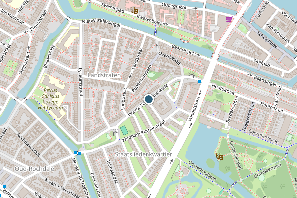 Politie-melding op Dr.Schaepmankade, Alkmaar op 14 juni, kaart-overzicht