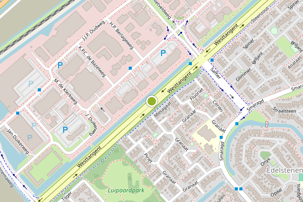 Ambulance-melding op Westtangent, Heerhugowaard op 15 juni, kaart-overzicht