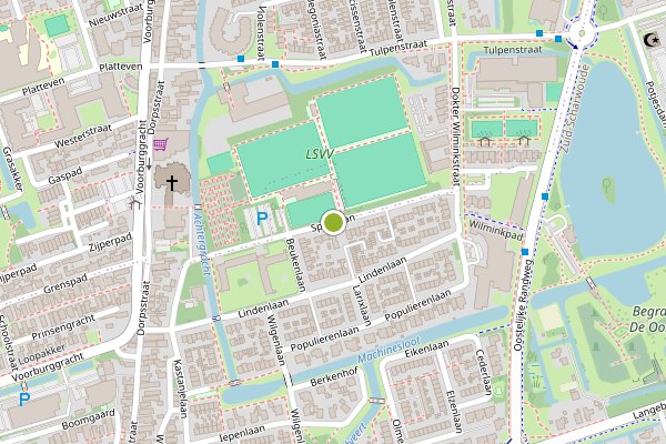 Ambulance-melding op Sportlaan, Zuid-Scharwoude op 15 juni, kaart-overzicht