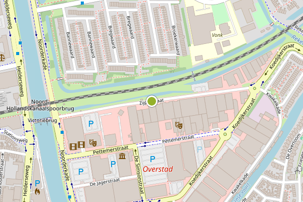 Ambulance-melding op Zijperstraat, Alkmaar op 15 juni, kaart-overzicht