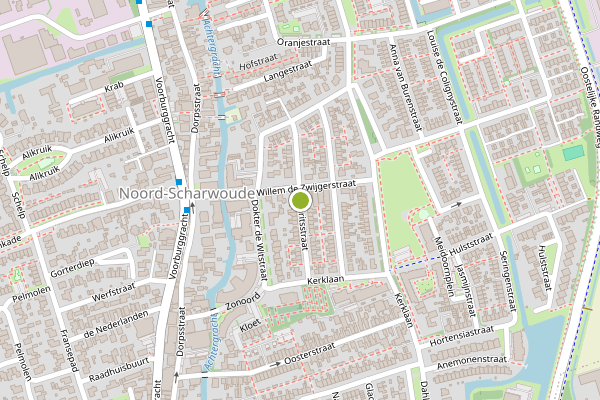 Ambulance-melding op Mauritsstraat, Noord-Scharwoude op 16 juni, kaart-overzicht