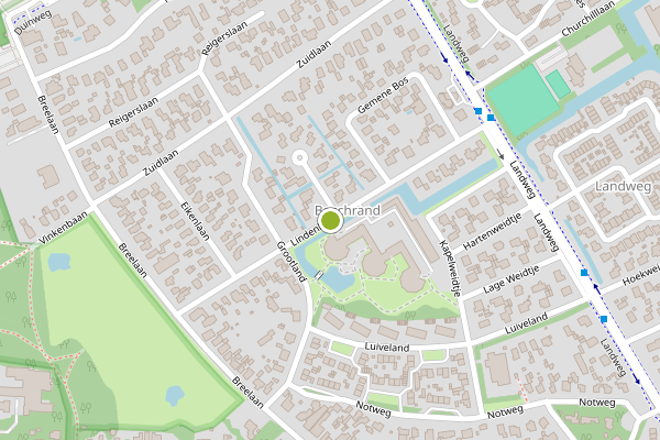 Ambulance-melding op Lindenlaan, Bergen NH op 16 juni, kaart-overzicht