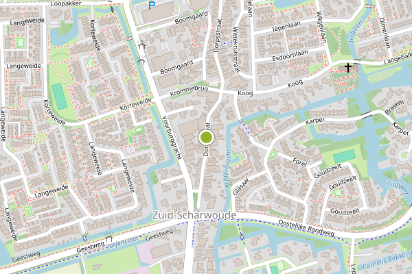 Ambulance-melding op Dorpsstraat, Zuid-Scharwoude op 16 juni, kaart-overzicht