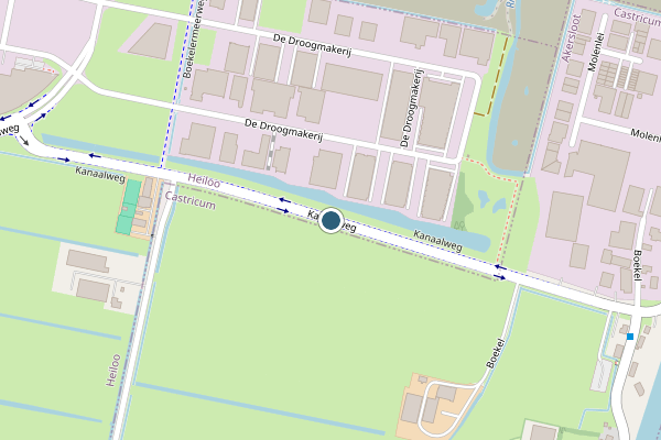 Politie-melding op Kanaalweg, Heiloo op 16 juni, kaart-overzicht