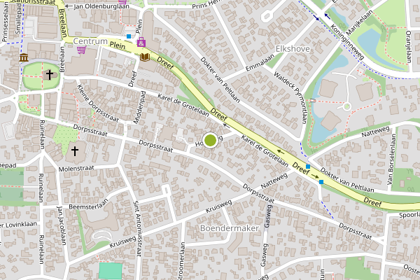 Ambulance-melding op Hoopweg, Bergen NH op 17 juni, kaart-overzicht