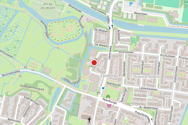 Brandweer-melding op De Vuyk, Oudorp op 17 juni, kaart-overzicht