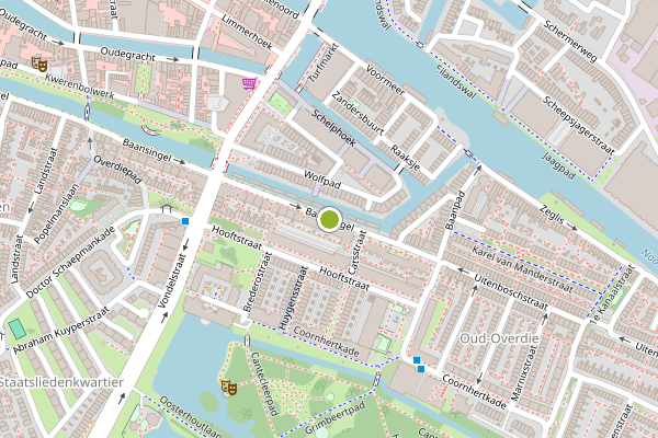 Ambulance-melding op Baansingel, Alkmaar op 17 juni, kaart-overzicht